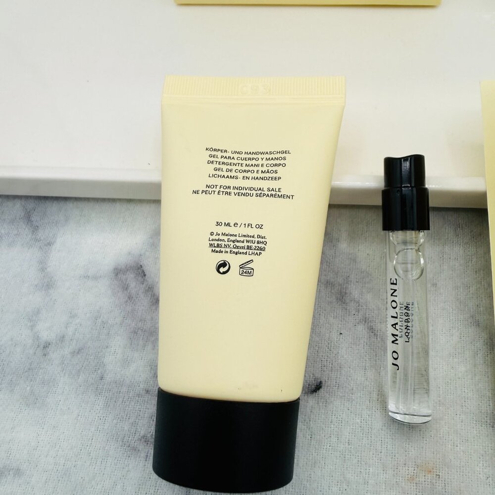 JO MALONE Set-Lime Basil&Mandarin Body Wash,Wood Sage Spray-30ml,1.5ml-2pc-NEW - Picture 12 of 15
